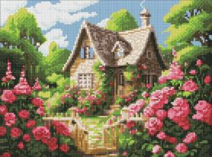 Opakowanie Diamentowa mozaika - Przytulny domek 30x40cm