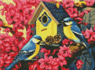 Opakowanie Diamentowa mozaika - Przytulny domek dla ptaków