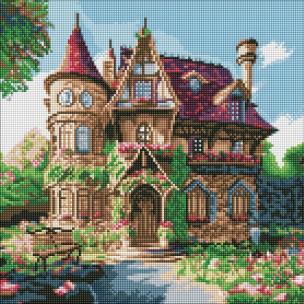 Opakowanie Diamentowa mozaika - Przytulny pałacyk 40x40cm