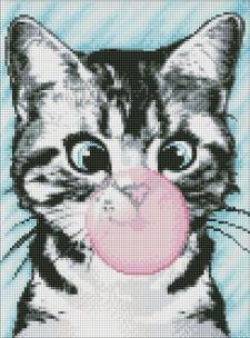 Opakowanie Diamentowa mozaika - Różowa bańka 30x40cm