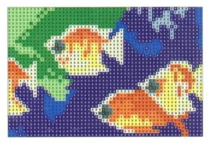 Opakowanie Diamentowa mozaika - Ryby 10x15cm