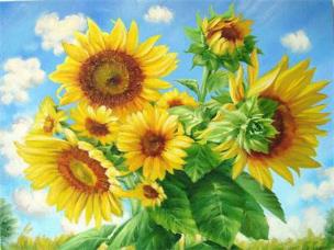 Opakowanie Diamentowa mozaika Słoneczniki 60609