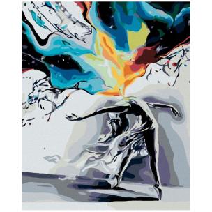 Diamentowa mozaika tancerka czarno biała kolorowy ogień NO-1007736. Wydawca: Norimpex. Multiszop.pl Opakowanie Diamentowa mozaika tancerka czarno biała kolorowy ogień NO-1007736