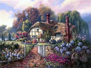 Opakowanie Diamentowa mozaika Urocza chatka 60693