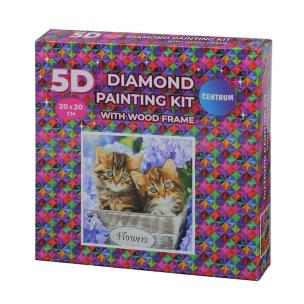 Diamentowa mozaika w ramce - Kotki 20x20 89776. Wydawca: Panta Plast. Multiszop.pl Opakowanie Diamentowa mozaika w ramce - Kotki 20x20 89776