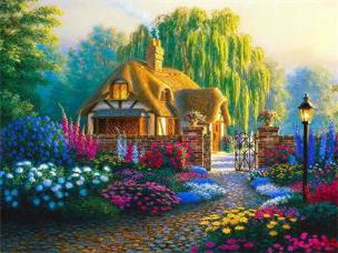 Opakowanie Diamentowa mozaika Wiejski dom 60858