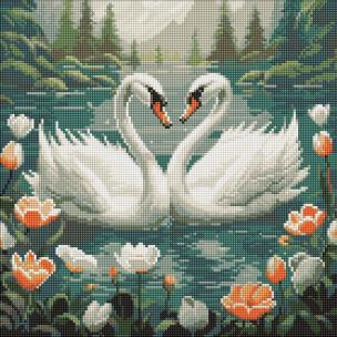 Opakowanie Diamentowa mozaika - Wierność łabędzia 40x40cm