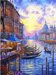 Opakowanie Diamentowa mozaika Włochy gondole na wodzie 60611