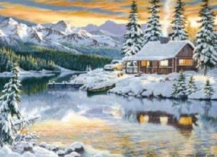 DIAMENTOWA MOZAIKA ZIMA CHATA ZAŚNIEŻONA W GÓRACH NO-2000741. Wydawca: Norimpex. Multiszop.pl Opakowanie DIAMENTOWA MOZAIKA ZIMA CHATA ZAŚNIEŻONA W GÓRACH NO-2000741