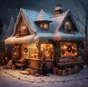 DIAMENTOWA MOZAIKA ZIMA SKLEPIK Z PREZENTAMI NO-2000140. Wydawca: Norimpex. Multiszop.pl Opakowanie DIAMENTOWA MOZAIKA ZIMA SKLEPIK Z PREZENTAMI NO-2000140