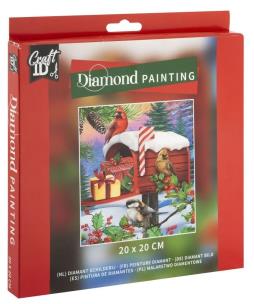 Opakowanie Diamentowy obraz - Świąteczna skrzynka 20x20cm