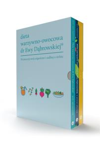 Okładka książki Dieta warzywno-owocowa dr Ewy Dąbrowskiej® - komplet 3 książek (oprawa miękka)