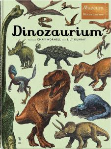 Dinozaurium. Autor: Lily Murray. Multiszop.pl Okładka książki Dinozaurium