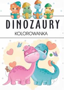 Dinozaury. Kolorowanka. Autor: Opracowanie zbiorowe. Multiszop.pl Okładka książki Dinozaury. Kolorowanka