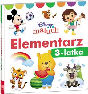 Okładka książki Disney maluch Elementarz 3-latka HOPE-9208