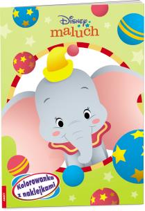 Okładka książki Disney Maluch. Kolorowanka z Naklejkami