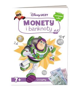 Okładka książki Disney Uczy. Monety i banknoty