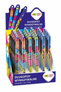Opakowanie Display Długopis wymazywalny automatyczny 0,5 mm niebieski Happy Color 30 szt.