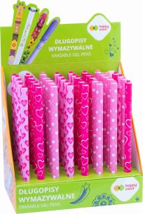 Display Długopis wymazywalny Pink Love 0,5 mm niebieski Happy Color 40 szt.. Wydawca: HAPPY COLOR. Multiszop.pl Opakowanie Display Długopis wymazywalny Pink Love 0,5 mm niebieski Happy Color 40 szt.