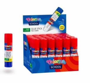 Opakowanie Display Klej w sztyfcie PVP Colorino 8g 30 szt.