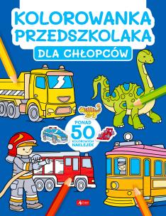 Okładka książki Dla chłopców. Kolorowanka przedszkolaka