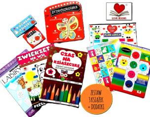Okładka książki Dla przedszkolaka. Zestaw 3 książek z dodatkami