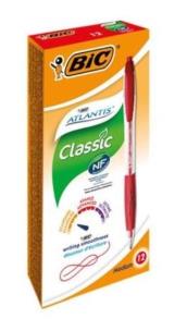 Opakowanie Długopic Atlantis Calssic czerwony (12szt) BIC