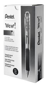 Opakowanie Długopis 0,7 mm BK437, czarny x 12