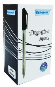 Opakowanie Długopis 0,7mm Typic czarny (50szt)