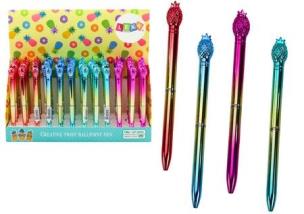 Opakowanie Długopis Ananas w połysku 0,7mm nieb. (48szt)