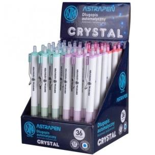 Opakowanie Długopis automat. Pen Crystal white (36szt) ASTRA