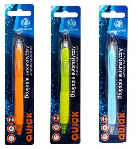 Długopis automatyczny Quick 0,7mm ASTRA. Wydawca: ASTRA papiernicze. Multiszop.pl Opakowanie Długopis automatyczny Quick 0,7mm ASTRA