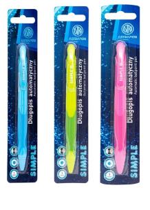 Długopis automatyczny Simple 1mm ASTRA. Wydawca: ASTRA papiernicze. Multiszop.pl Opakowanie Długopis automatyczny Simple 1mm ASTRA