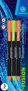 Opakowanie Długopis automatyczny trójkątny Fusion Pen Astra 0.6 mm blister 3 sztuki