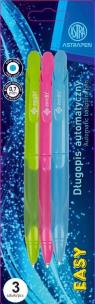Opakowanie Długopis automatyczny z ergonomicznym uchwytem Simple 1 mm Astra Pen, blister 3 sztuki