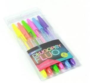 Opakowanie Długopis fluo 6 kolorów