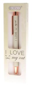 Długopis I Love My Cat w etui. Wydawca: CRESCO. Multiszop.pl Opakowanie Długopis I Love My Cat w etui