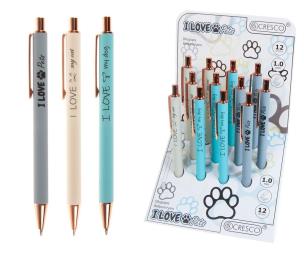 Długopis I Love Pets (12szt). Wydawca: CRESCO. Multiszop.pl Opakowanie Długopis I Love Pets (12szt)
