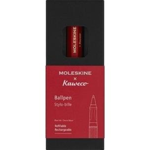 Długopis Kaweco x Moleskine czerwony. Wydawca: Moleskine. Multiszop.pl Opakowanie Długopis Kaweco x Moleskine czerwony