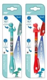 Opakowanie Długopis magiczny UV z podwójną końcówką Dinozaur