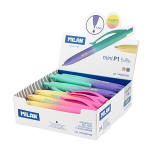 Długopis P1 mini Sunset niebieski (24szt) MILAN. Wydawca: MILAN. Multiszop.pl Opakowanie Długopis P1 mini Sunset niebieski (24szt) MILAN