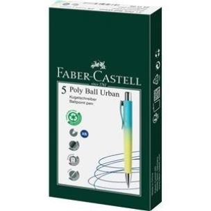 Długopis Poly Ball Urban XB (5szt) niebieski. Wydawca: Faber Castell. Multiszop.pl Opakowanie Długopis Poly Ball Urban XB (5szt) niebieski