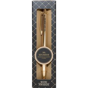 Opakowanie Długopis prezentowy z napisem Na szczęście