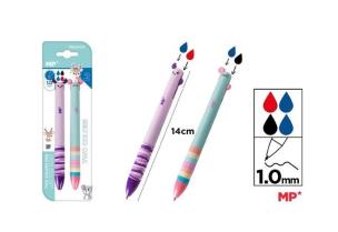 Opakowanie Długopis ścieralny dwukolor. jelonek i myszka 2szt