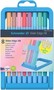 Długopis Slider Edge Pastel XB w etui 8 kolorów. Wydawca: Schneider. Multiszop.pl Opakowanie Długopis Slider Edge Pastel XB w etui 8 kolorów