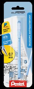 Opakowanie Długopis SuperB w antybakteryjny, BK77AB-niebieski x 1  blister