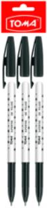 Długopis Superfine czarny 3 szt.. Wydawca: TOMA. Multiszop.pl Opakowanie Długopis Superfine czarny 3 szt.