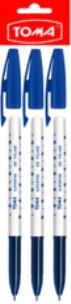 Długopis Superfine niebieski 3 szt.. Wydawca: TOMA. Multiszop.pl Opakowanie Długopis Superfine niebieski 3 szt.