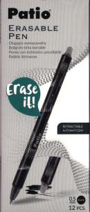 Opakowanie Długopis wymazywalny czarny 12 sztuk