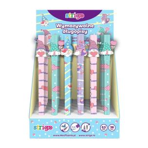 Opakowanie Długopis wymazywalny ze skuwką Skrzaty (36szt)